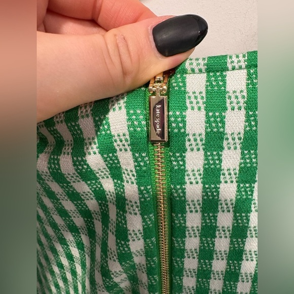 KATE SPADE -Jazzy Gingham Ponte Fiorella Dress - Picture 6 of 9